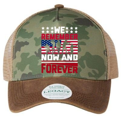 We Remember Now And Forever Gift Memorial Day Legacy Tie Dye Trucker Hat