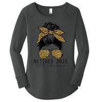 Wo Retired  Not My Problem Anymore Vintage Funny Retirement Women's Perfect Tri Tunic Long Sleeve Shirt