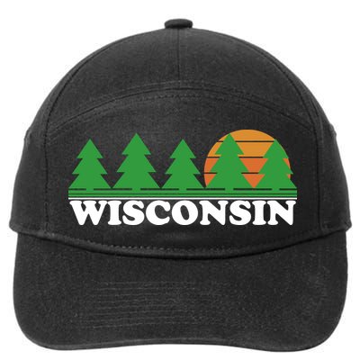 Wisconsin Retro Nature 7-Panel Snapback Hat