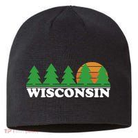 Wisconsin Retro Nature Sustainable Beanie