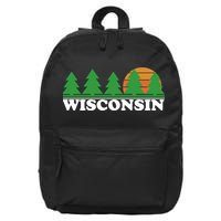 Wisconsin Retro Nature 16 in Basic Backpack