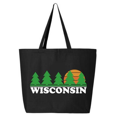 Wisconsin Retro Nature 25L Jumbo Tote