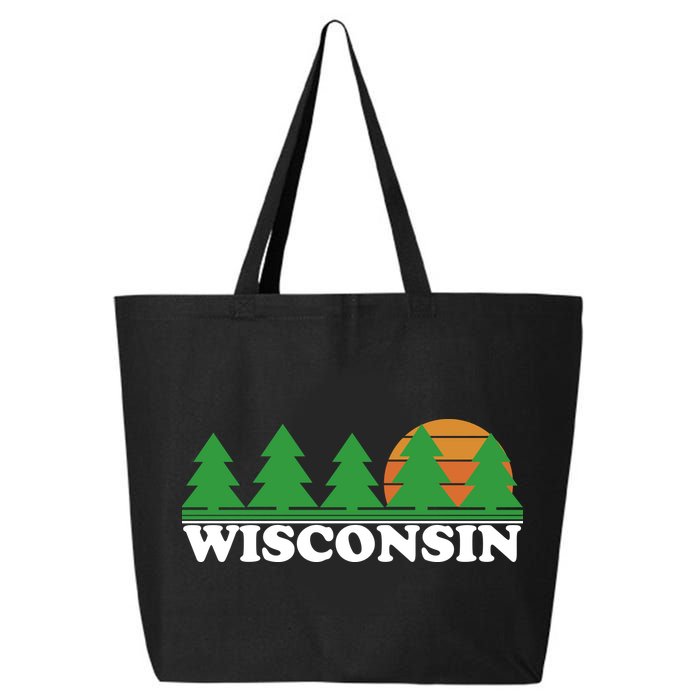 Wisconsin Retro Nature 25L Jumbo Tote