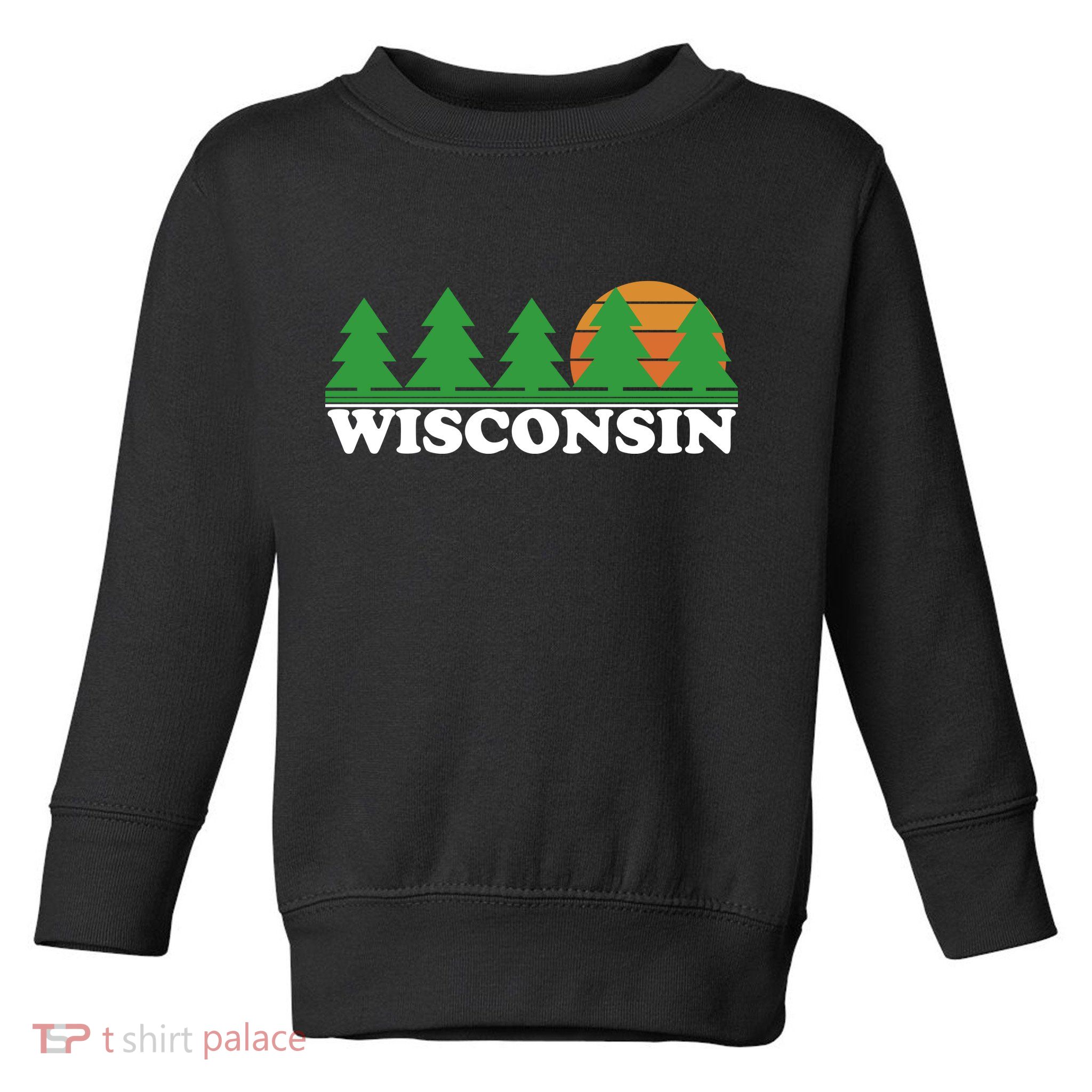 Wisconsin Retro Nature Toddler Sweatshirt
