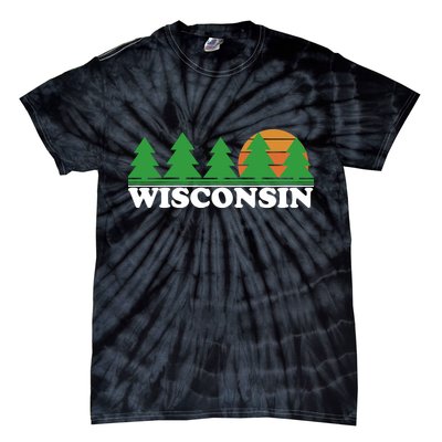 Wisconsin Retro Nature Tie-Dye T-Shirt