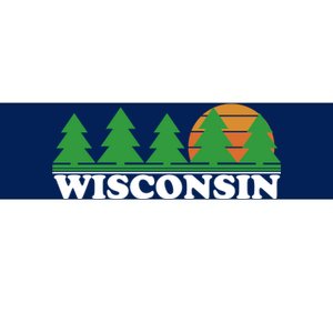 Wisconsin Retro Nature Bumper Sticker