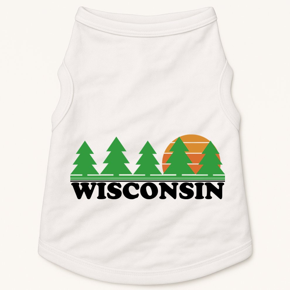 Wisconsin Retro Nature Doggie Tank