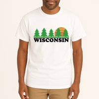 Wisconsin Retro Nature Tall T-Shirt