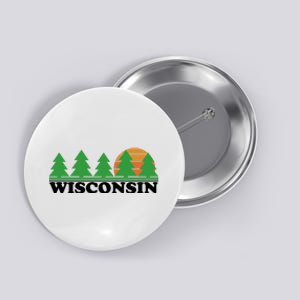 Wisconsin Retro Nature Button