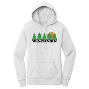 Wisconsin Retro Nature Women's Pullover Hoodie