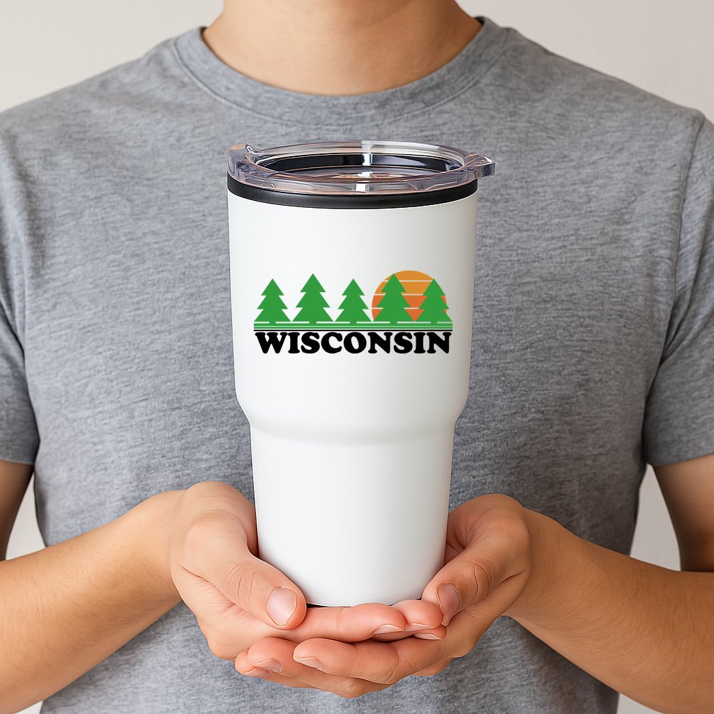 Wisconsin Retro Nature Tumbler