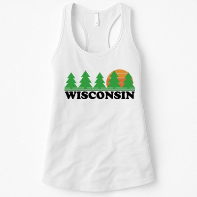 Wisconsin Retro Nature Womens Tank Top