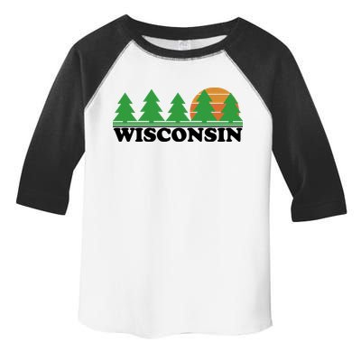 Wisconsin Retro Nature Toddler Fine Jersey T-Shirt