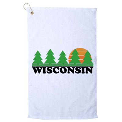 Wisconsin Retro Nature Golf Towel
