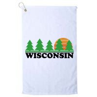 Wisconsin Retro Nature Golf Towel