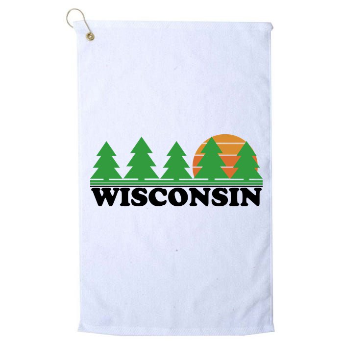 Wisconsin Retro Nature Golf Towel