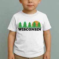 Wisconsin Retro Nature Toddler T-Shirt
