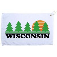 Wisconsin Retro Nature Grommeted Golf Towel