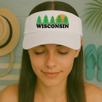 Wisconsin Retro Nature Visor