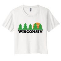 Wisconsin Retro Nature Crop Top