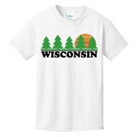 Wisconsin Retro Nature Kids T-Shirt