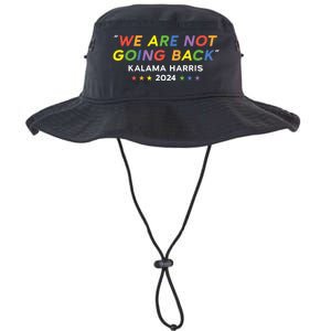 We Re Not Going Back Kalama Harris Lgbtq Rainbow 2024 Legacy Cool Fit Booney Bucket Hat