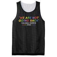 We Re Not Going Back Kalama Harris Lgbtq Rainbow 2024 Mesh Reversible Basketball Jersey Tank