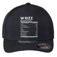 W Rizz Nutrition Facts Funny W Rizz Saying Rizz Flexfit Unipanel Trucker Cap