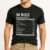 W Rizz Nutrition Facts Funny W Rizz Saying Rizz Performance Shirt