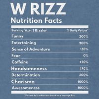 W Rizz Nutrition Facts Funny W Rizz Saying Rizz Garment-Dyed Sweatshirt