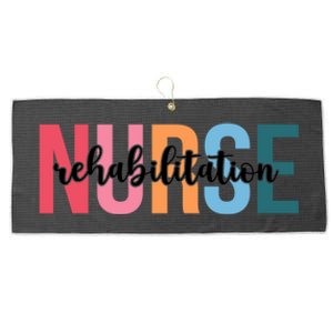 Wo Rehabilitation Nurse Funny Gift For Nursing Student Funny Gift Large Microfiber Waffle Golf Towel