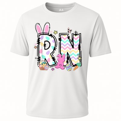 Women Registered Nurse Easter Spring Bunny RN Hospital Staff Performance Shirt