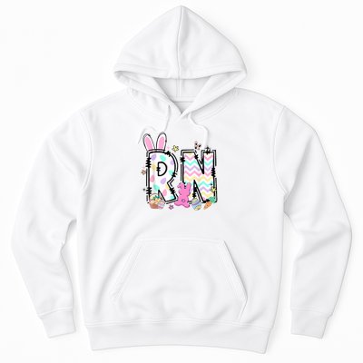 Women Registered Nurse Easter Spring Bunny RN Hospital Staff Hoodie