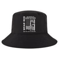 Wear Red On Fridays Military Veteran Support Our Troops Flag Cool Comfort Performance Bucket Hat