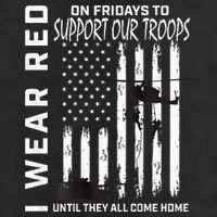 Wear Red On Fridays Military Veteran Support Our Troops Flag Cool Comfort Performance Bucket Hat