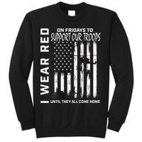 Wear Red On Fridays Military Veteran Support Our Troops Flag Sweatshirt