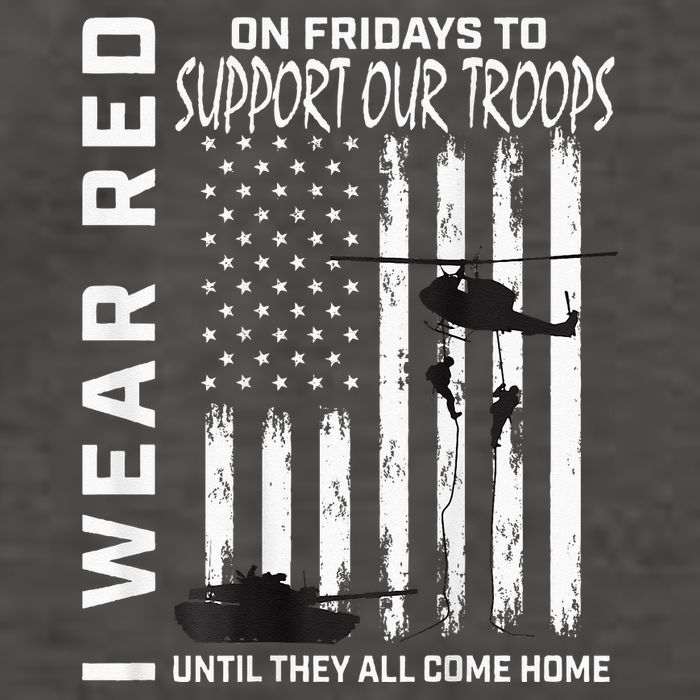 Wear Red On Fridays Military Veteran Support Our Troops Flag Vector Backpack