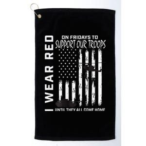 Wear Red On Fridays Military Veteran Support Our Troops Flag Platinum Collection Golf Towel