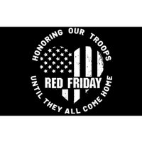 Wear Red On Friday US Military Pride And Support Bumper Sticker