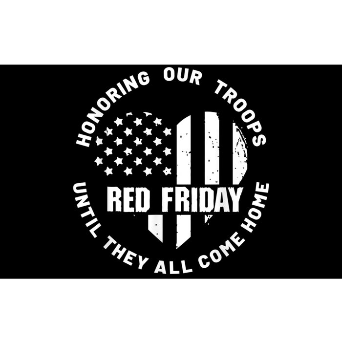 Wear Red On Friday US Military Pride And Support Bumper Sticker