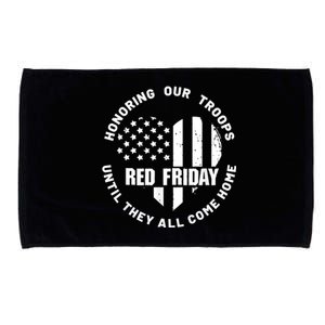 Wear Red On Friday US Military Pride And Support Microfiber Hand Towel