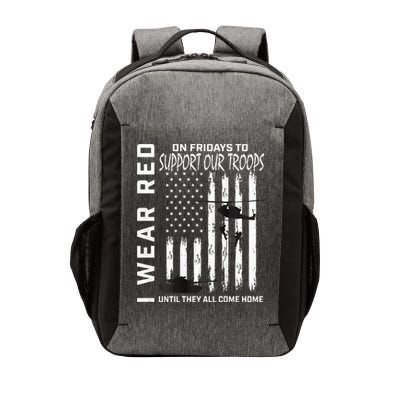 Wear Red On Fridays Military Veteran Support Our Troops Flag Vector Backpack