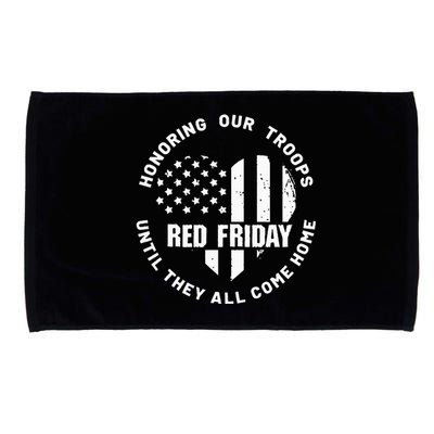 Wear Red on Friday US Military Pride and Support Microfiber Hand Towel