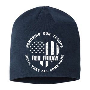 Wear Red on Friday US Military Pride and Support Sustainable Beanie