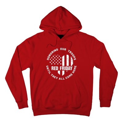 Wear Red on Friday US Military Pride and Support Hoodie