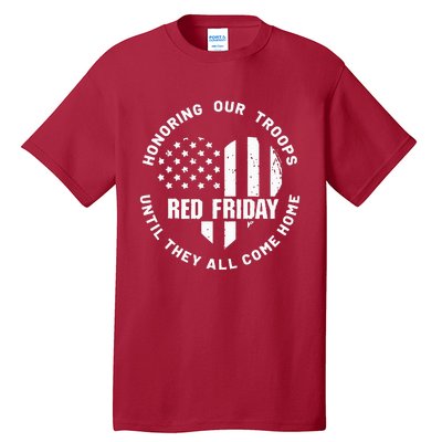 Wear Red on Friday US Military Pride and Support Tall T-Shirt