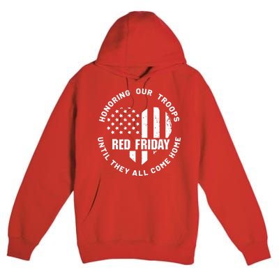 Wear Red on Friday US Military Pride and Support Premium Pullover Hoodie