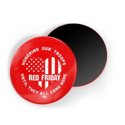 Wear Red on Friday US Military Pride and Support Magnet