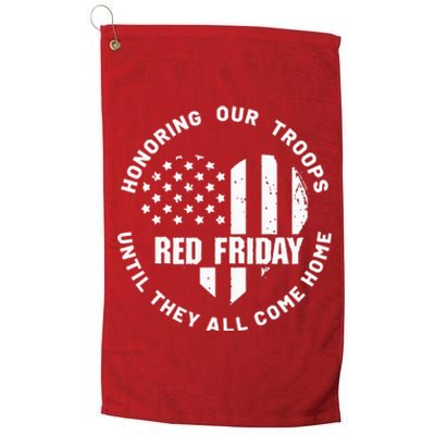 Wear Red on Friday US Military Pride and Support Platinum Collection Golf Towel