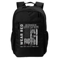 Wear Red On Fridays Military Veteran Support Our Troops Flag Daily Commute Backpack